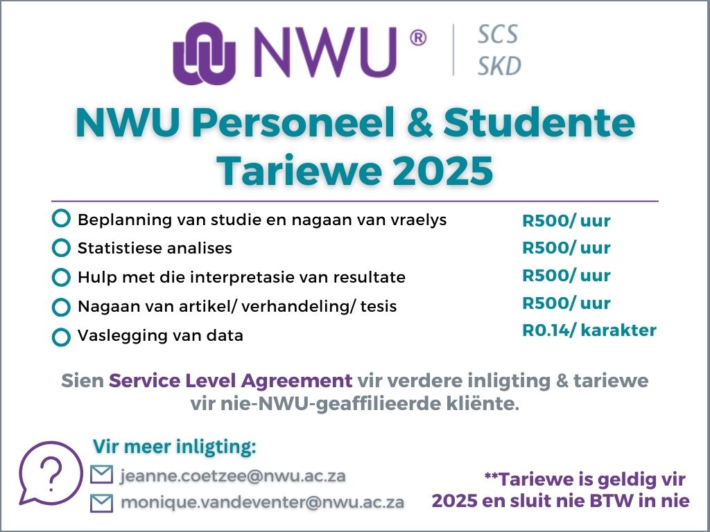 SKD NWU Tariewe 2025
